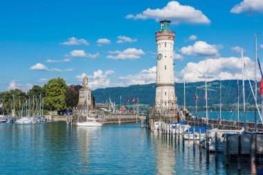 Lindau Konstanz Gölü, Bodensee, deniz feneri