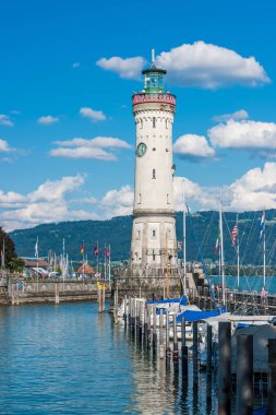 Lindau Konstanz Gölü, Bodensee, deniz feneri