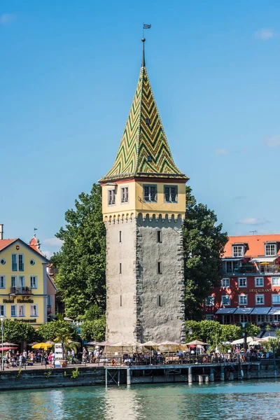 Visa staden Lindau, Bodensee, Tyskland — Stockfoto