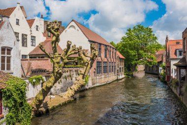 Bruges Belçika güzel kanal