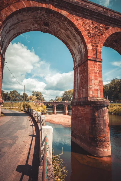 Huge train bridge in France — Stock Photo, Image