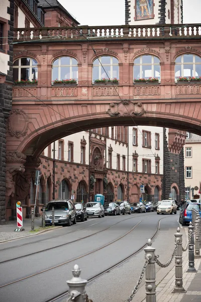 Straat van de oude Frankfurt — Stockfoto