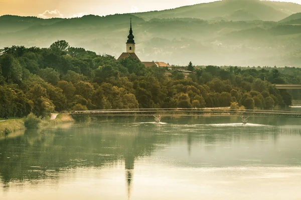 Maribor şehir manzaralı, Slovenya — Stok fotoğraf