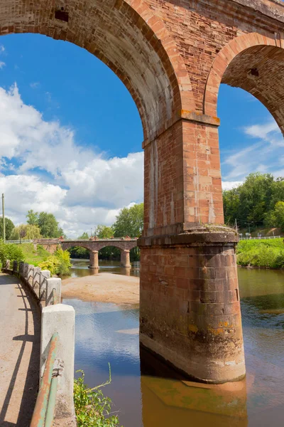 Huge train bridge in France — Stock Photo, Image