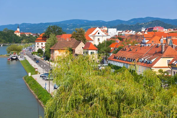 Panoramę miasta Maribor — Zdjęcie stockowe