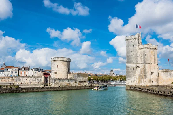 Torres de fortaleza antiga de La Rochelle França — Fotografia de Stock