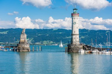 Lindau Konstanz Gölü, Bodensee, deniz feneri