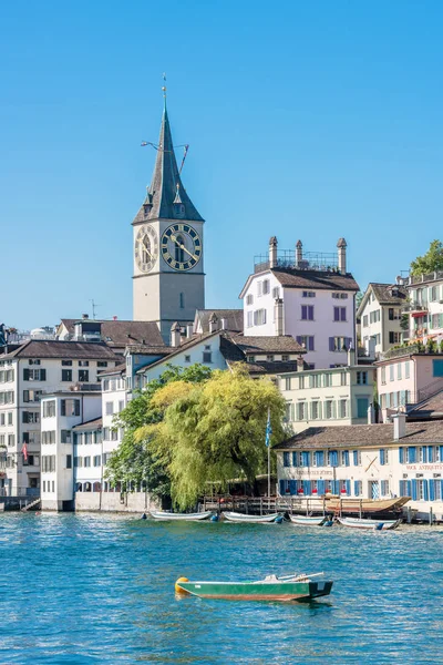 Вид на исторический центр города Цюрих — стоковое фото