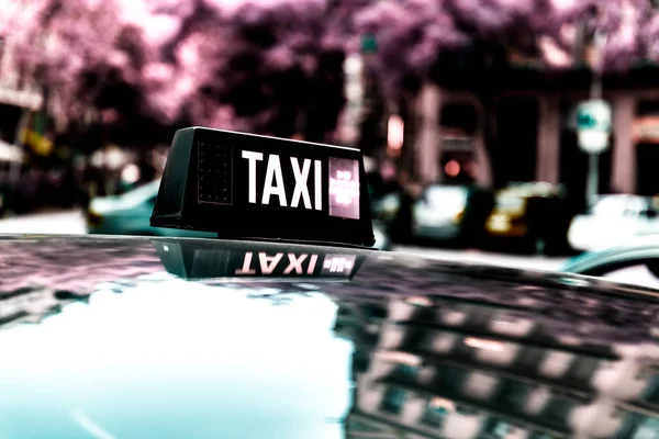 Vacante taxi detail — Stockfoto