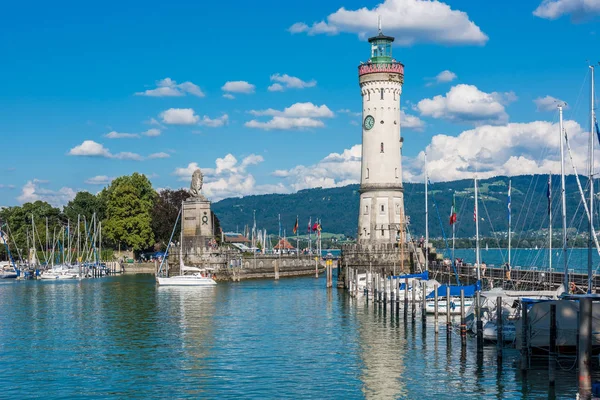 Lindau Konstanz Gölü, Bodensee, deniz feneri — Stok fotoğraf