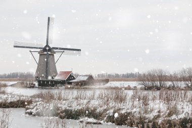 Kinderdijk, Hollanda 'daki yel değirmenleri