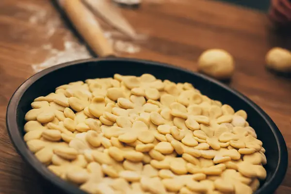 Making of Thanksgiving pie — Stock Photo, Image