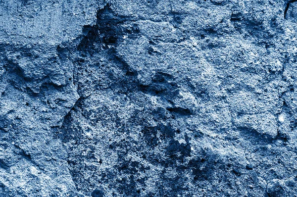 Gamla plåster Färg Wall blå tonad bakgrund — Stockfoto