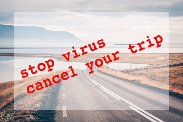 Férias Viagem Canceladas Por Causa Pandemia Coronavírus Fechos Fronteiras Mundiais — Fotografia de Stock