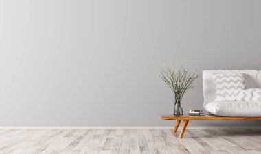 İç kanepe 3d render ile