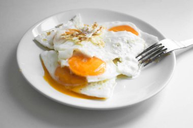 lezzetli kahvaltı için sahanda yumurta