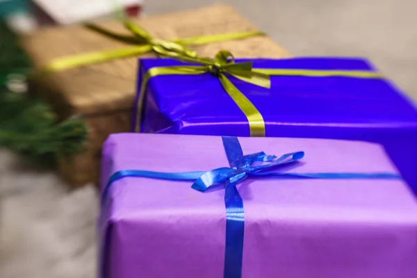 Presents under a Christmas tree — Stock Photo, Image