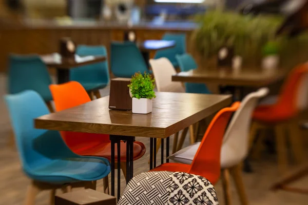 Modern café parlak renklerde iç