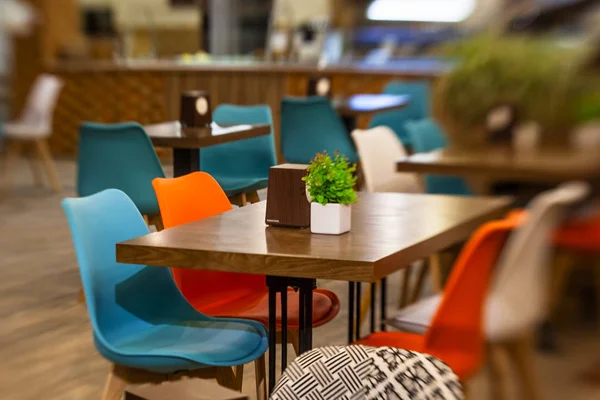Modern café parlak renklerde iç