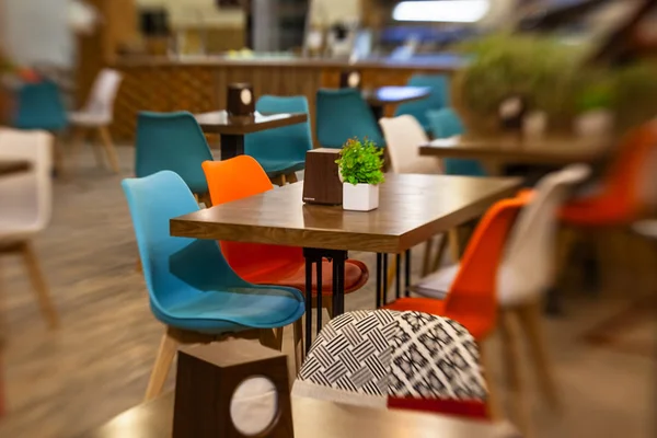 Modern café parlak renklerde iç