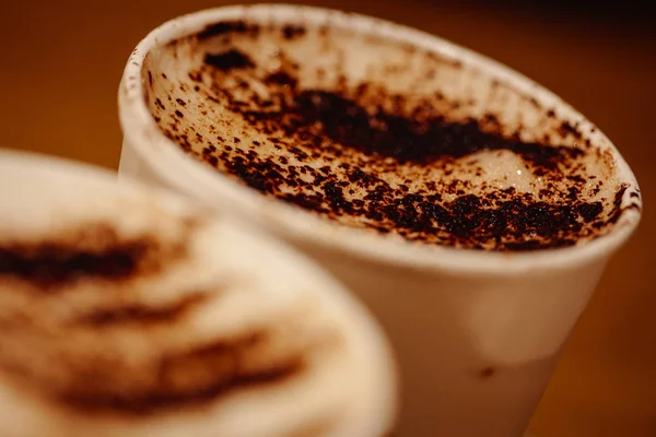 Cup of Fresh Aromatic Cappuccino Coffee — Stock Photo, Image