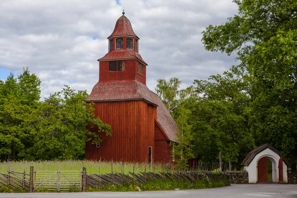古老的教堂在斯堪森，第一次露天博物馆 — 图库照片