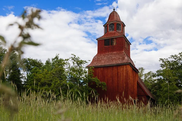 Alte Kirche am Skansen — Stockfoto