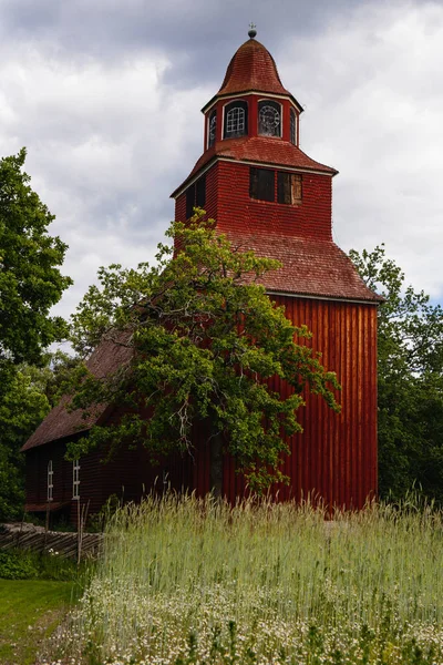 Alte Kirche am Skansen — Stockfoto