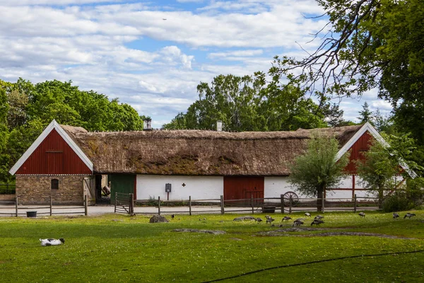 Parque etnográfico o museu ao ar livre em Estocolmo . — Fotografia de Stock