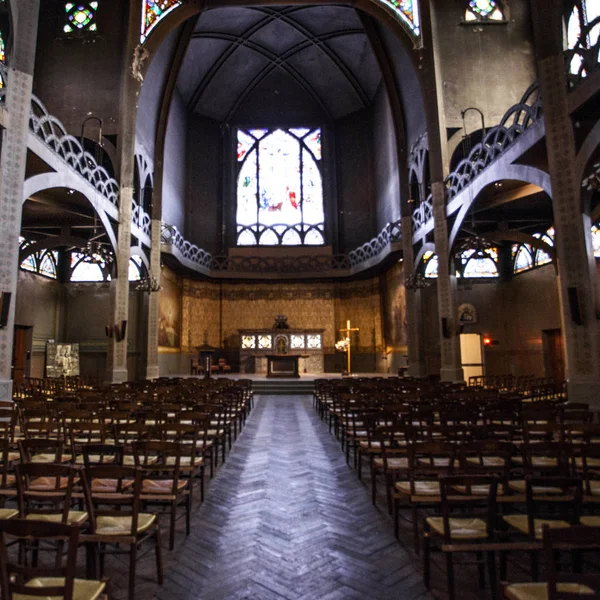 Vue intérieure de la cathédrale Saint Jean de Montmartre — Photo