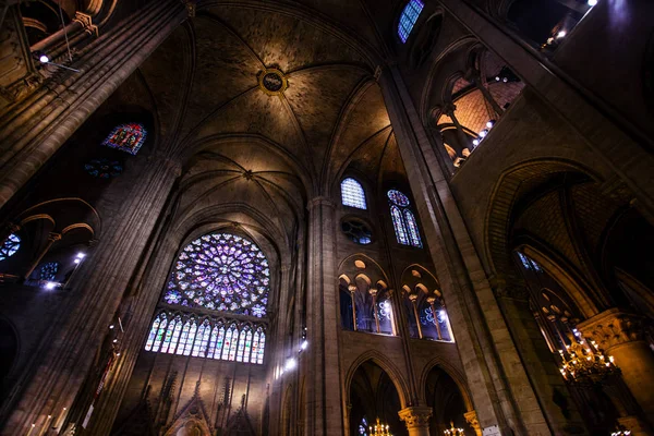 Cattedrale di Notre Dame de Paris Interno — Foto Stock