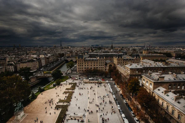 Blick auf Paris von der Kathedrale Notre Dame — Stockfoto