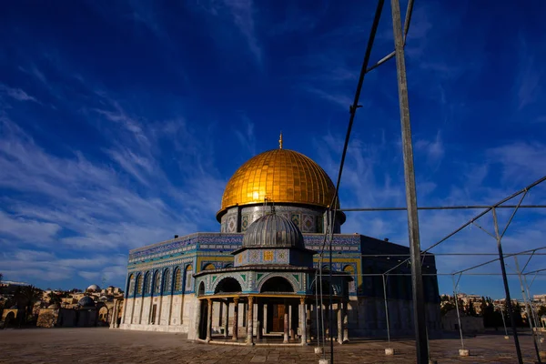 Kupola Templom Hegy Található Rock Jeruzsálem Izrael — Stock Fotó