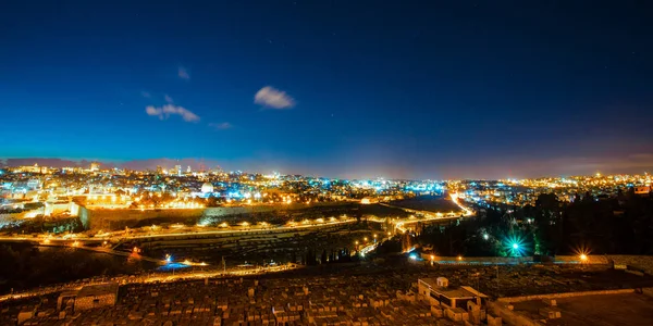 Panorama staré město Jeruzalém, Izrael. — Stock fotografie