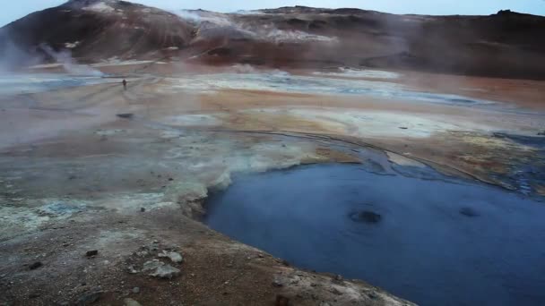 Strokkur Geyser Uitbarsting Ijsland — Stockvideo