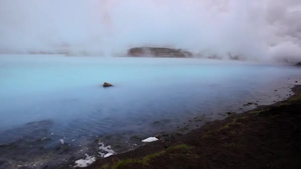 Геотермальная Зона Озера Миватн Исландии — стоковое видео