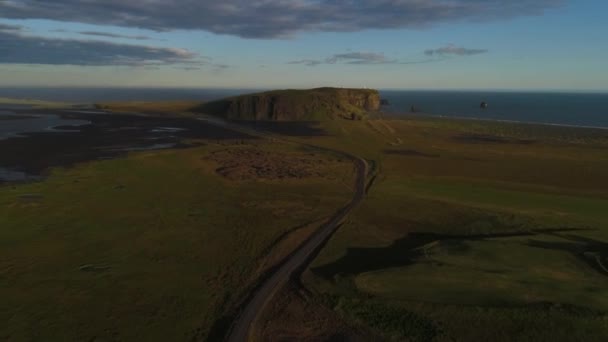 Landskap Island Tas Från Himlen Drönare — Stockvideo