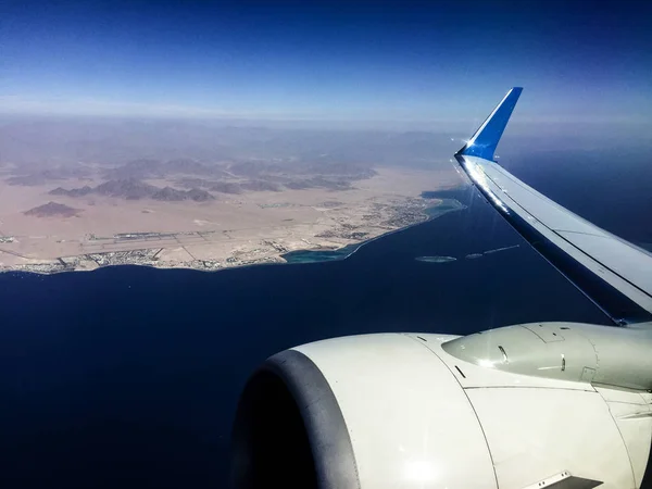 Vista Mar Rojo Desde Avión —  Fotos de Stock