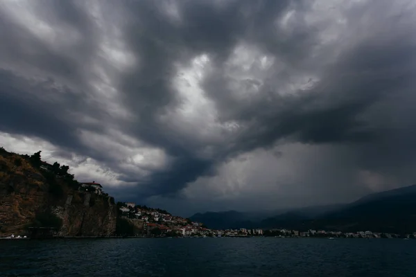 Tempo tempestuoso em Ohrid, Makedonia — Fotografia de Stock