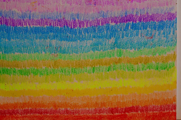 Pastel pen (oil pen) palette rainbow, background — Stock Photo, Image