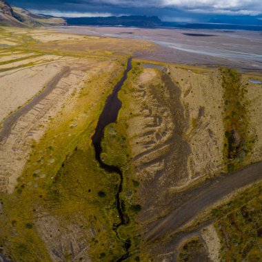 Jokulsarlon buzul çevresi, İzlanda manzara,
