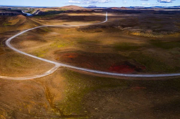 Fotografia aérea islandesa capturada por drone.Beautiful landsca — Fotografia de Stock