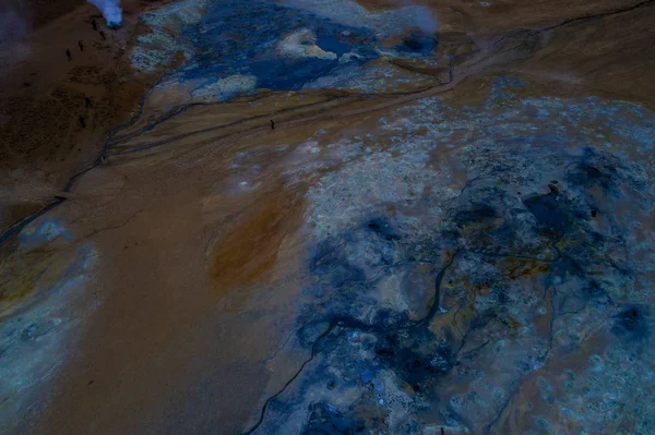 Photographie aérienne islandaise capturée par drone.Beaux paysages — Photo