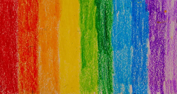 Caneta Pastel (caneta óleo) arco-íris paleta, fundo — Fotografia de Stock