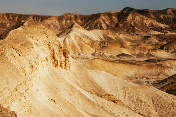 Иудейская пустыня (Иудейская пустыня) пейзаж, Израиль — стоковое фото
