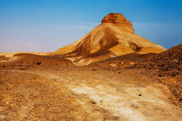 Giudaico (Giudeo) Deserto paesaggio, Israele — Foto Stock