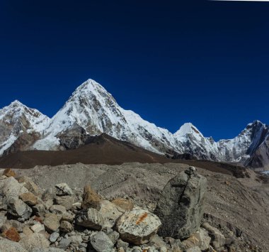 Everest saha kampı trek, nepal. Himalayalar sayısı