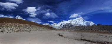 Everest saha kampı trek, nepal. Himalayalar sayısı