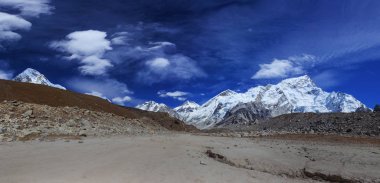 Everest saha kampı trek, nepal. Himalayalar sayısı