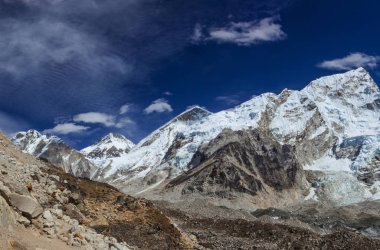 Everest saha kampı trek, nepal. Himalayalar sayısı